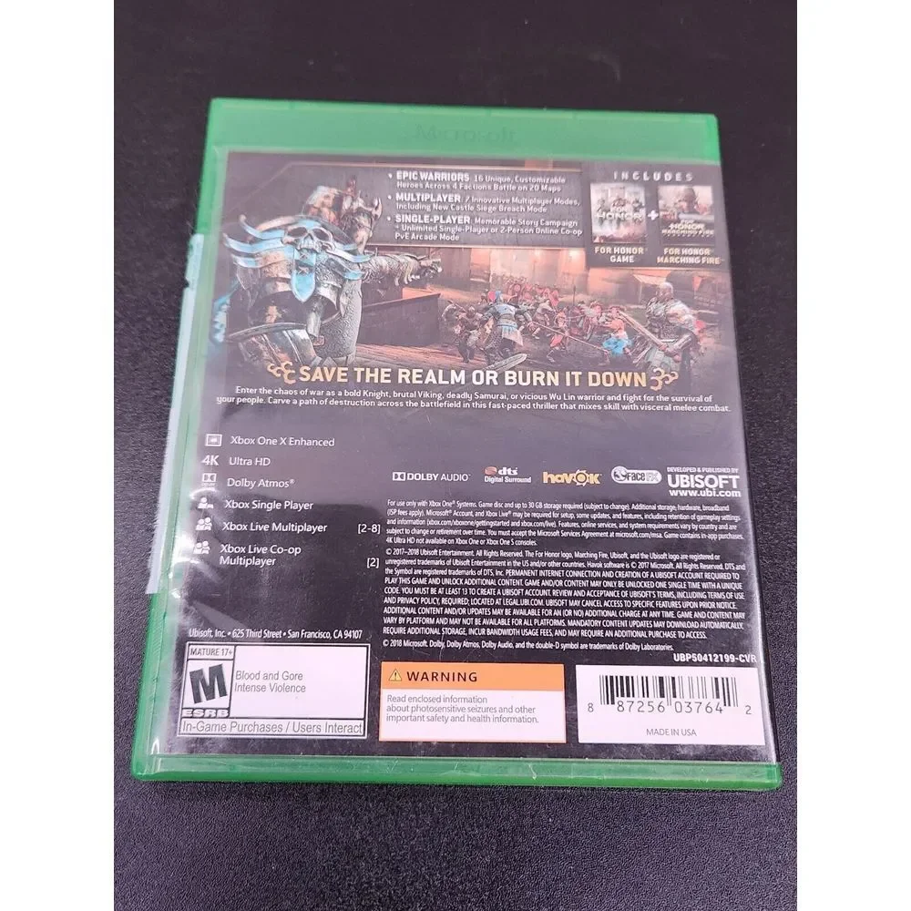 FOR HONOR MARCHING FIRE EDITION XBOX ONE (FC2009024)‎